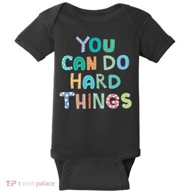 Test Day Teacher You Can Do Hard Things Baby Bodysuit