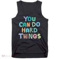 Test Day Teacher You Can Do Hard Things Tank Top thumb 0