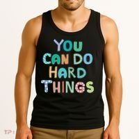 Test Day Teacher You Can Do Hard Things Tank Top thumb 3