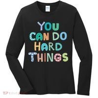 Test Day Teacher You Can Do Hard Things Women's Long Sleeve Shirt thumb 0