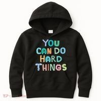 Test Day Teacher You Can Do Hard Things Kids Hoodie thumb 0