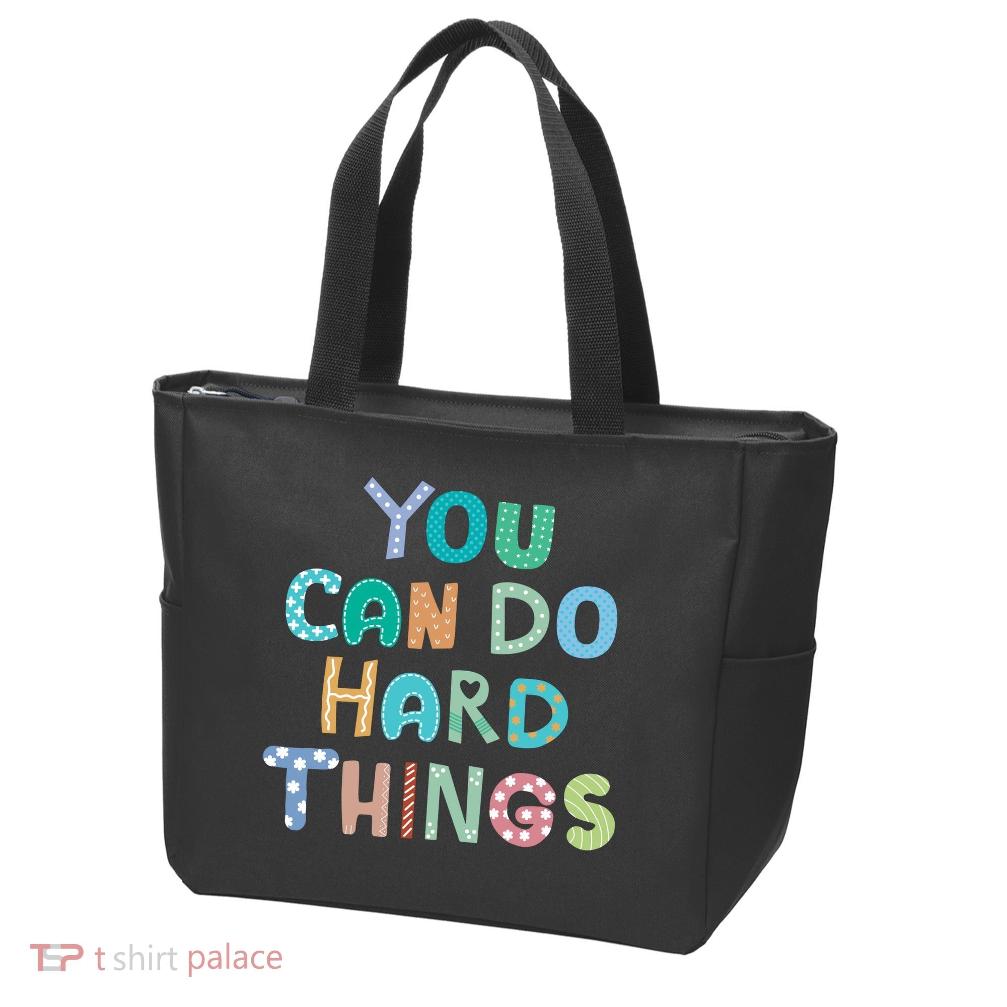 Test Day Teacher You Can Do Hard Things Tote Bag