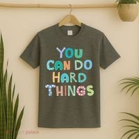 Test Day Teacher You Can Do Hard Things T-Shirt thumb 2