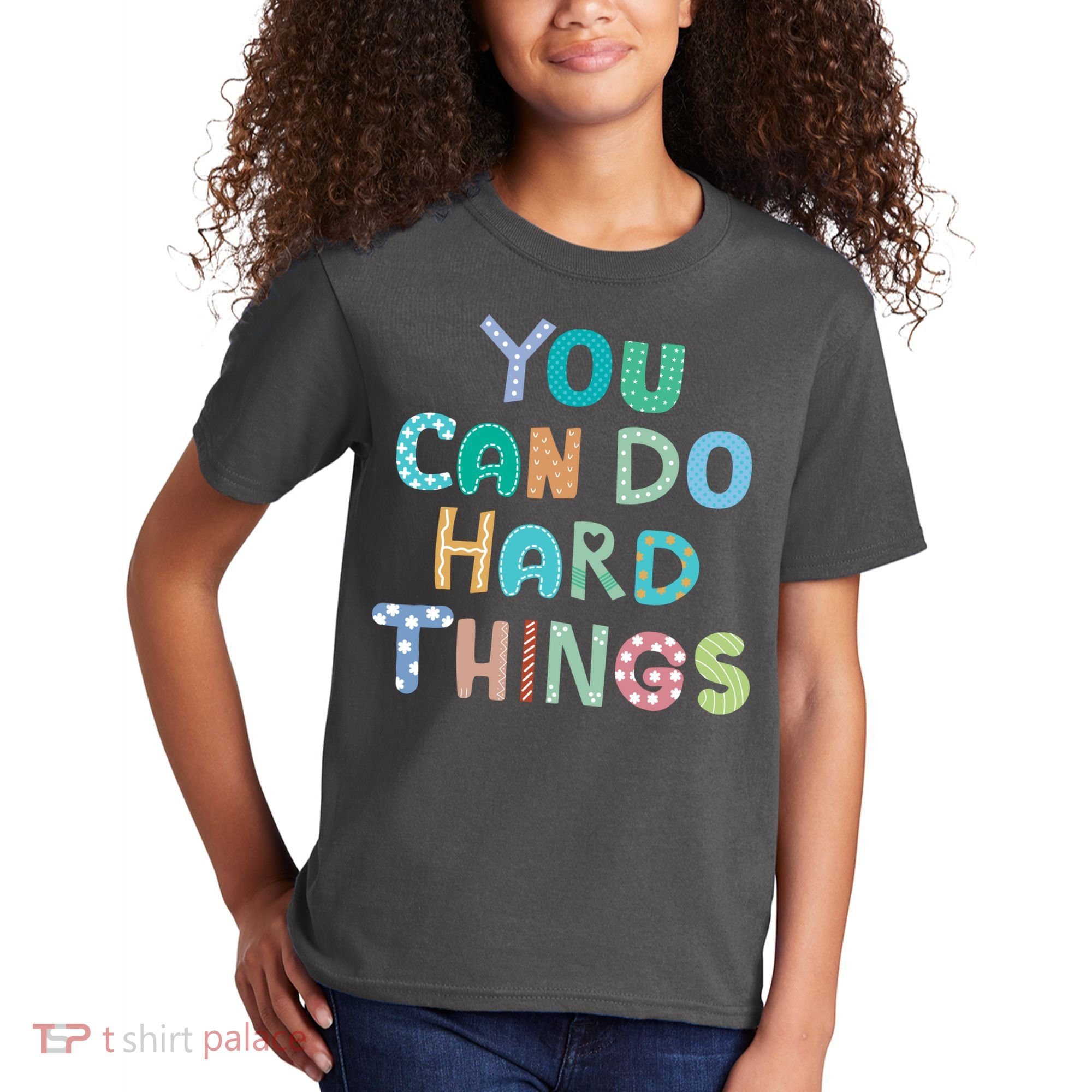 Test Day Teacher You Can Do Hard Things Kids T-Shirt