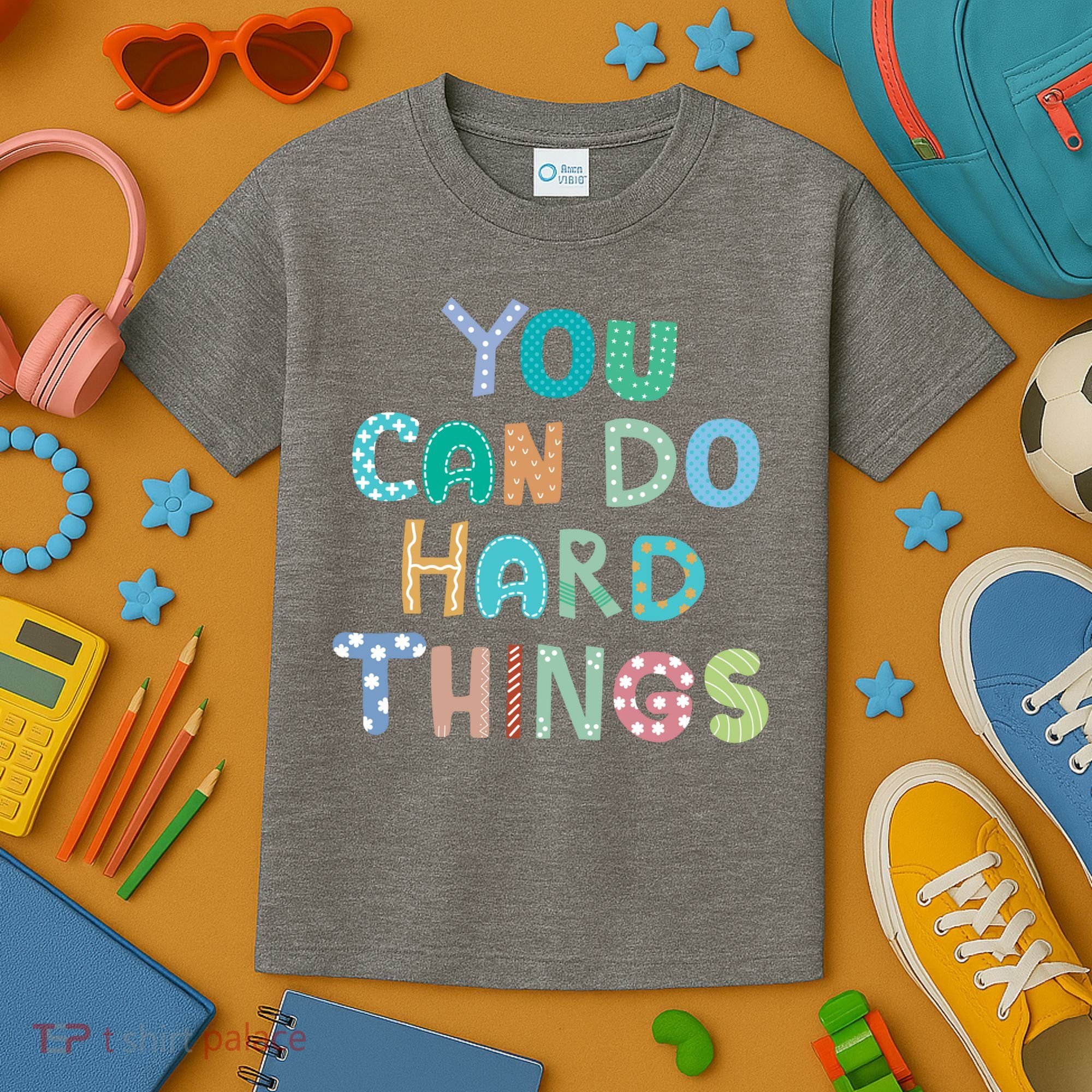 Test Day Teacher You Can Do Hard Things Kids T-Shirt