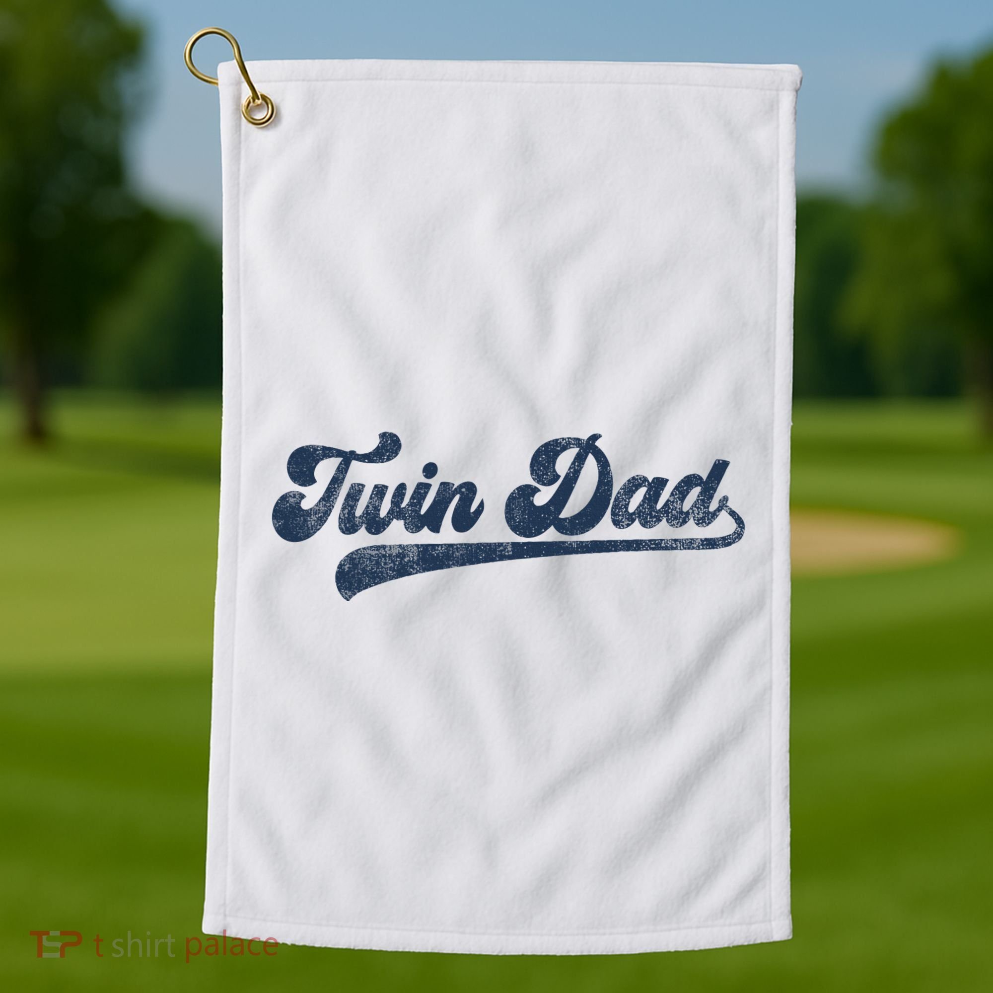 Twin Dad Golf Towel