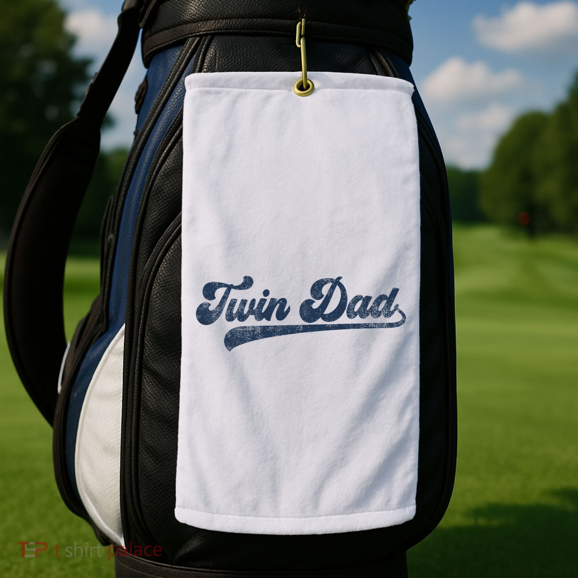 Twin Dad Golf Towel