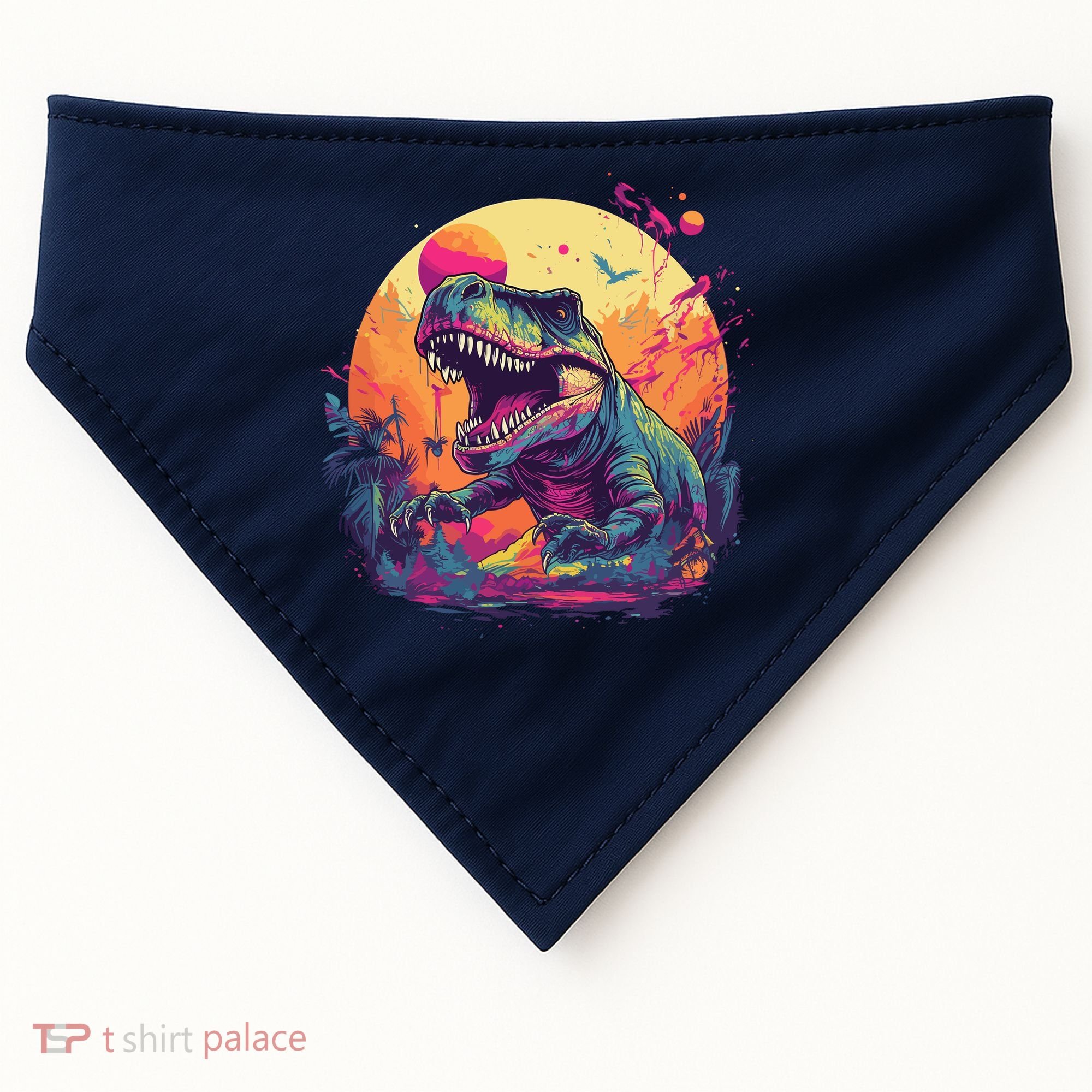 Trex Dinosaur USA-Made Doggie Bandana