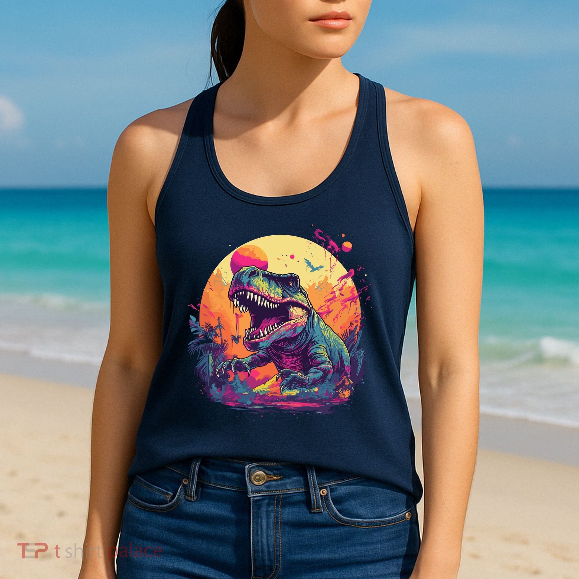 Trex Dinosaur Women's Tank Top