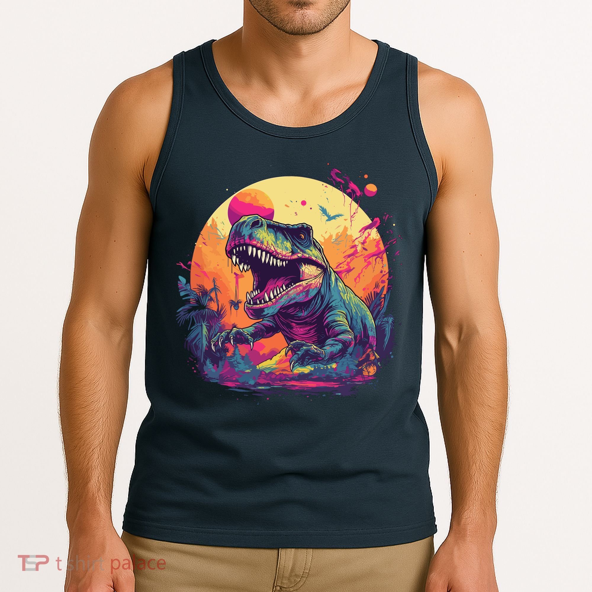 Trex Dinosaur Tank Top