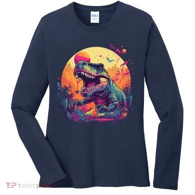 Trex Dinosaur Women's Long Sleeve Shirt