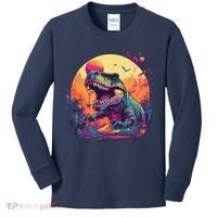 Trex Dinosaur Kids Long Sleeve Shirt thumb 0