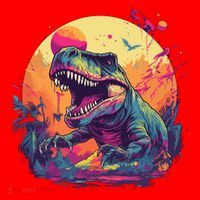 Trex Dinosaur Santa Hat thumb 1