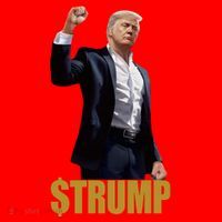 $Trump Donald Trump Meme Coin Crypto Santa Hat thumb 1