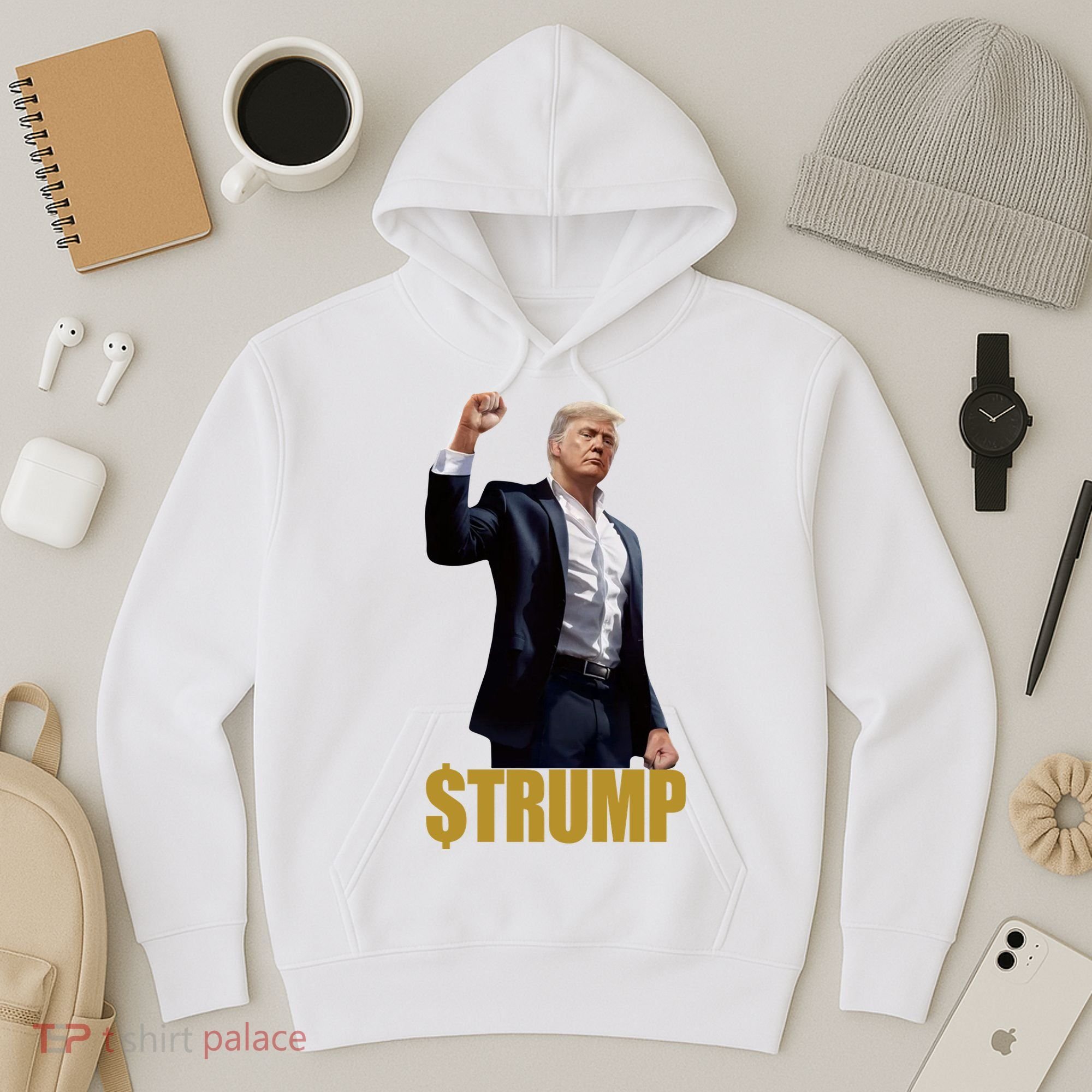 $Trump Donald Trump Meme Coin Crypto Hoodie