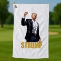 $Trump Donald Trump Meme Coin Crypto Golf Towel thumb 1