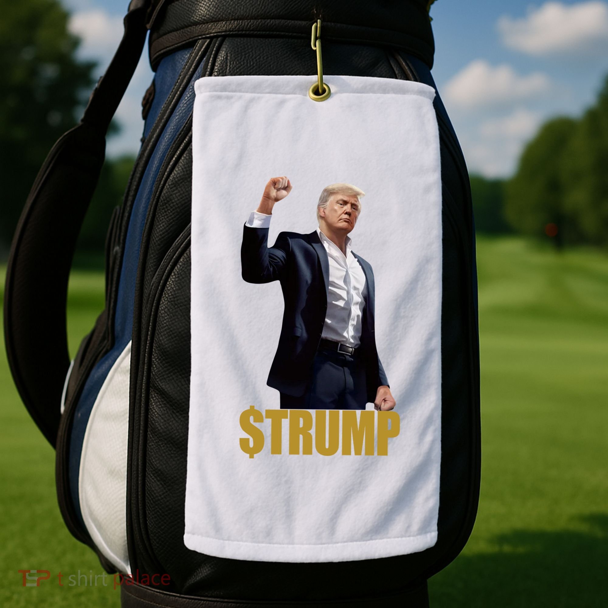 $Trump Donald Trump Meme Coin Crypto Golf Towel
