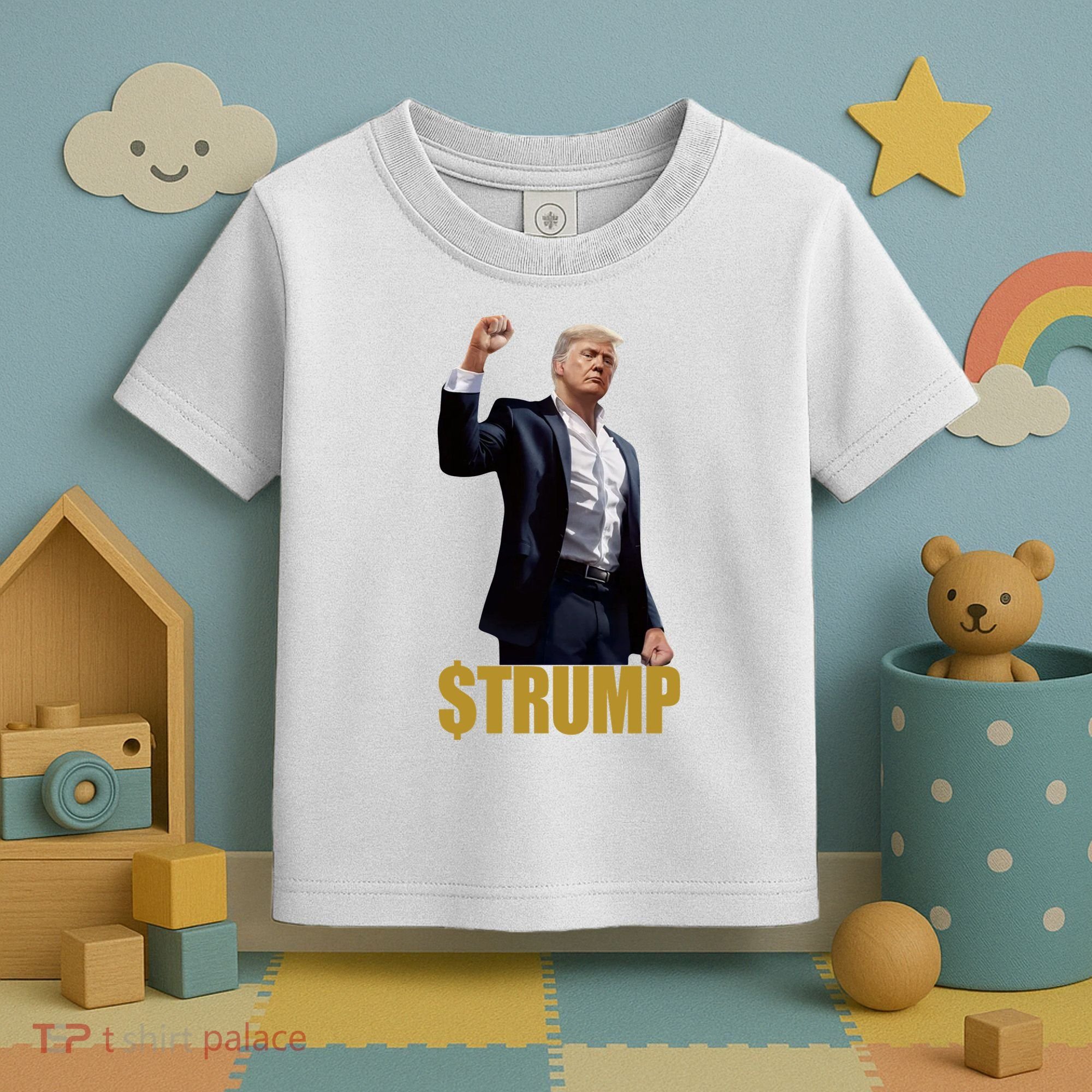 $Trump Donald Trump Meme Coin Crypto Toddler T-Shirt