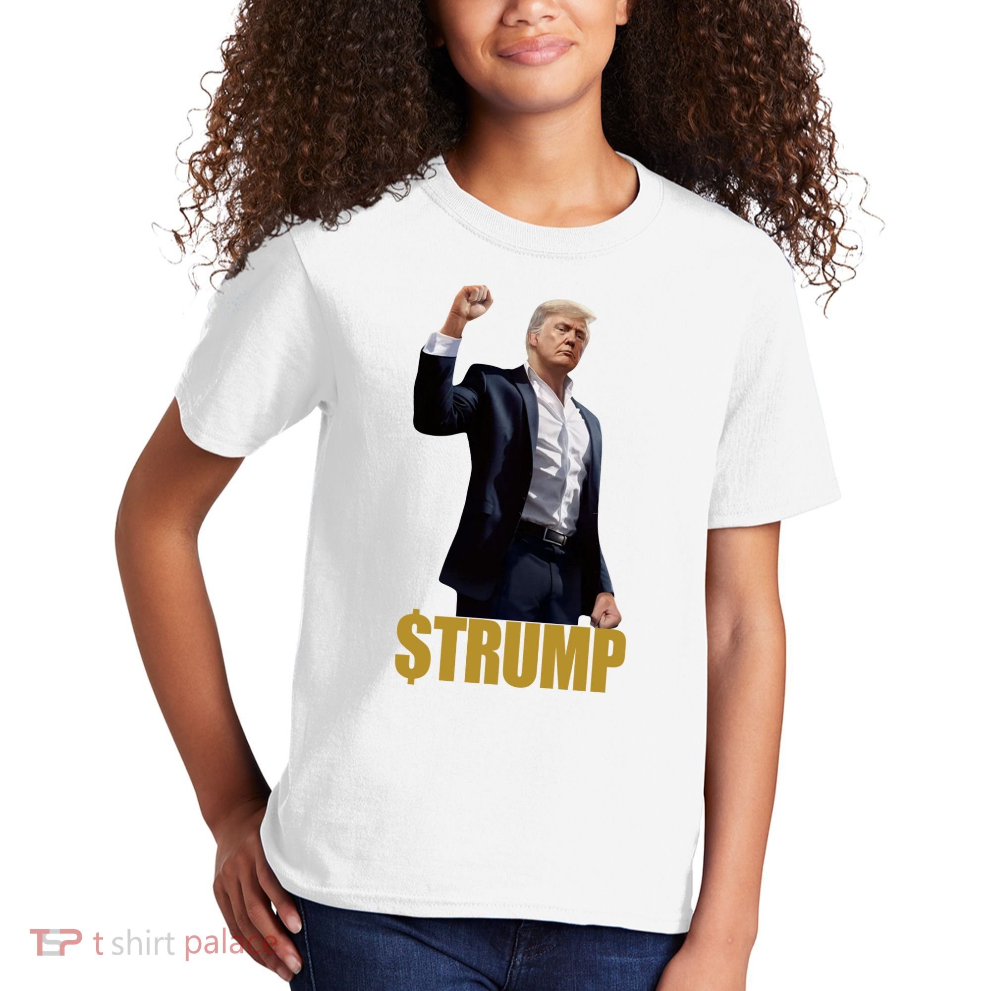 $Trump Donald Trump Meme Coin Crypto Kids T-Shirt