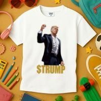 $Trump Donald Trump Meme Coin Crypto Kids T-Shirt thumb 3