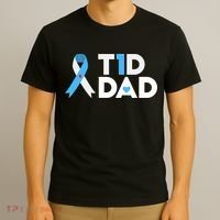 T1D Dad Type 1 Diabetes Awareness Daddy Gift T-Shirt thumb 3