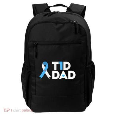 T1D Dad Type 1 Diabetes Awareness Daddy Gift Backpack