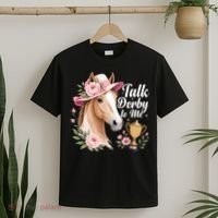 Talk Derby To Me Funny Horse Racing Meme T-Shirt thumb 2