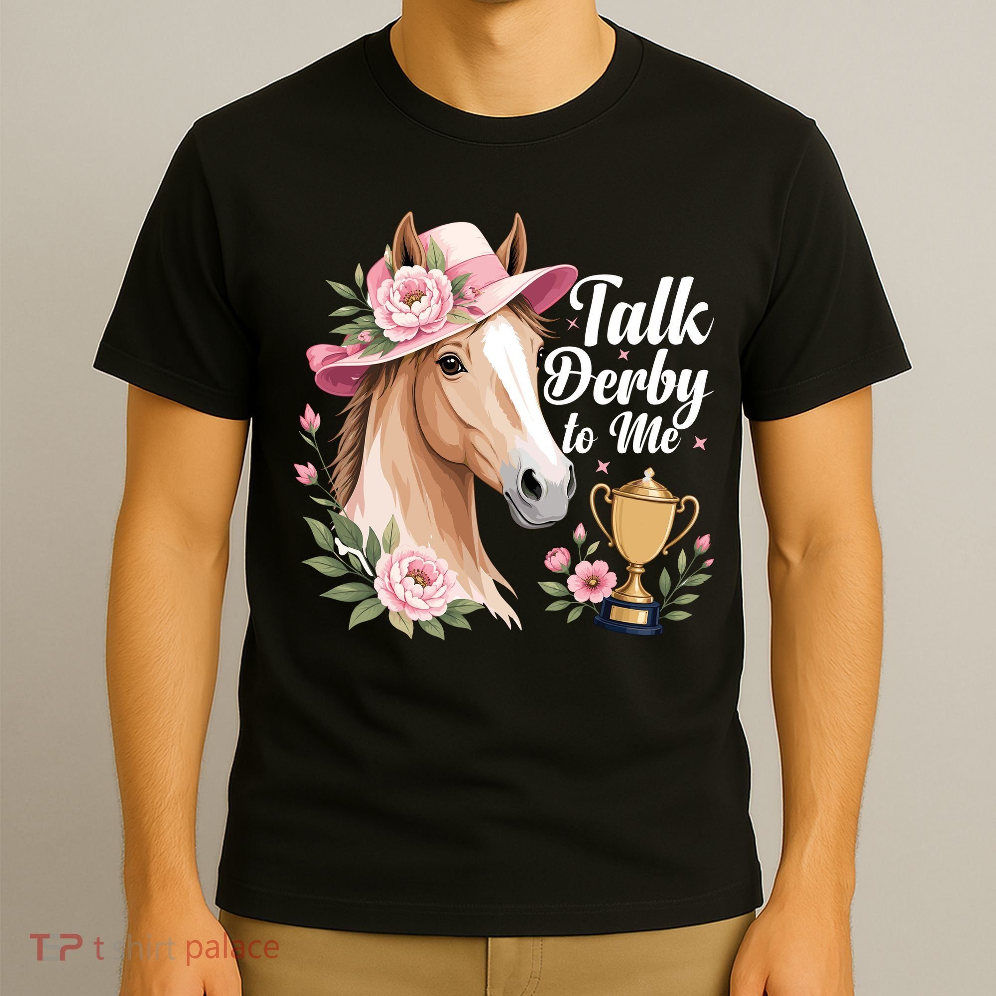 Talk Derby To Me Funny Horse Racing Meme T-Shirt