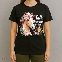 Talk Derby To Me Funny Horse Racing Meme T-Shirt thumb 4
