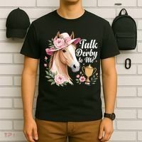 Talk Derby To Me Funny Horse Racing Meme T-Shirt thumb 6
