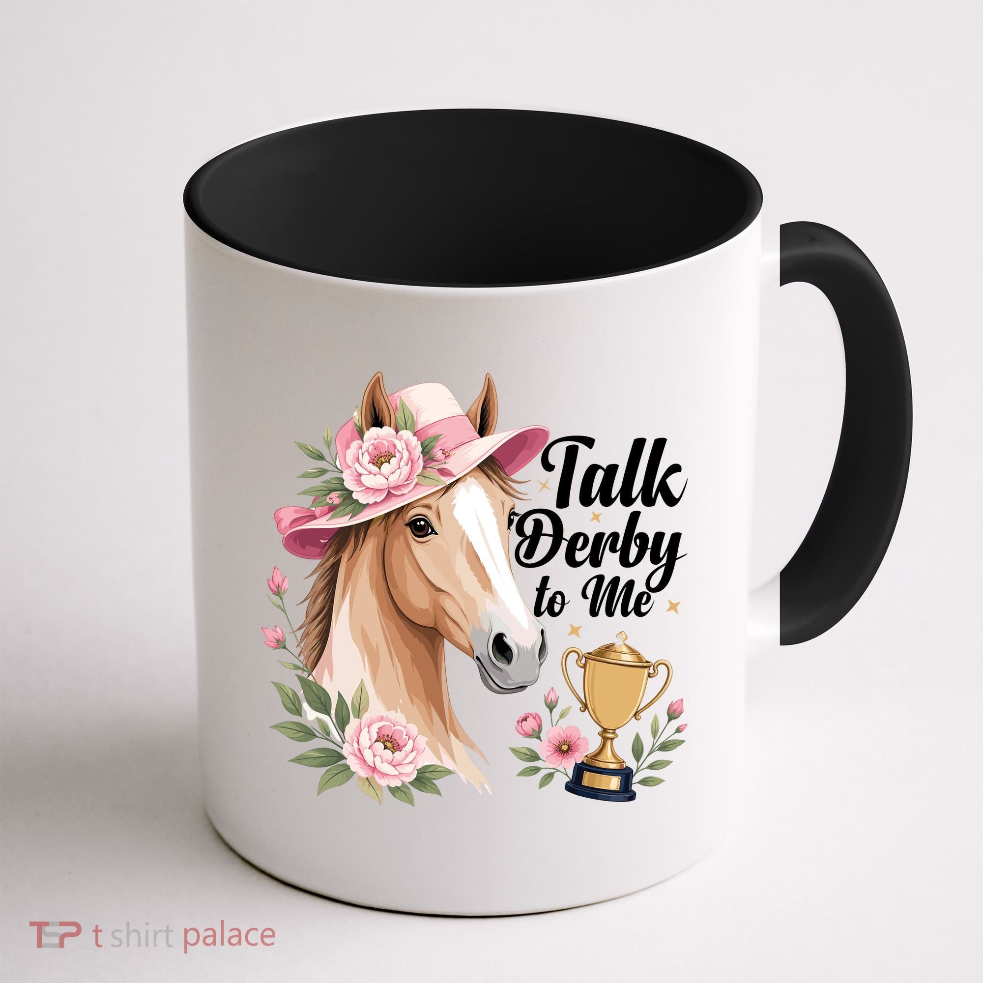 Talk Derby To Me Funny Horse Racing Meme Coffee Mug
