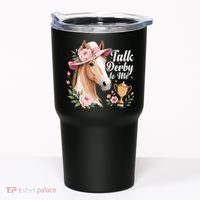 Talk Derby To Me Funny Horse Racing Meme Tumbler thumb 0