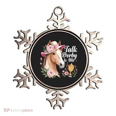 Talk Derby To Me Funny Horse Racing Meme Ornament