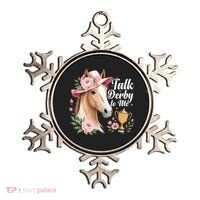 Talk Derby To Me Funny Horse Racing Meme Ornament thumb 0