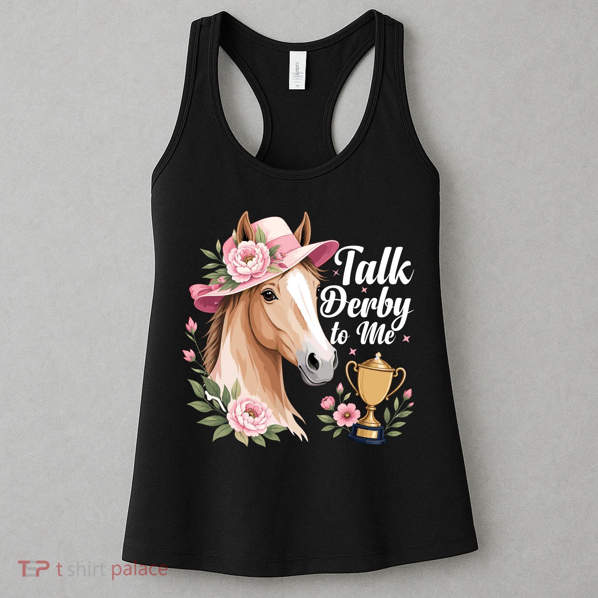 Talk Derby To Me Funny Horse Racing Meme Women's Tank Top