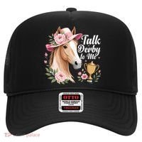 Talk Derby To Me Funny Horse Racing Meme Hat thumb 0
