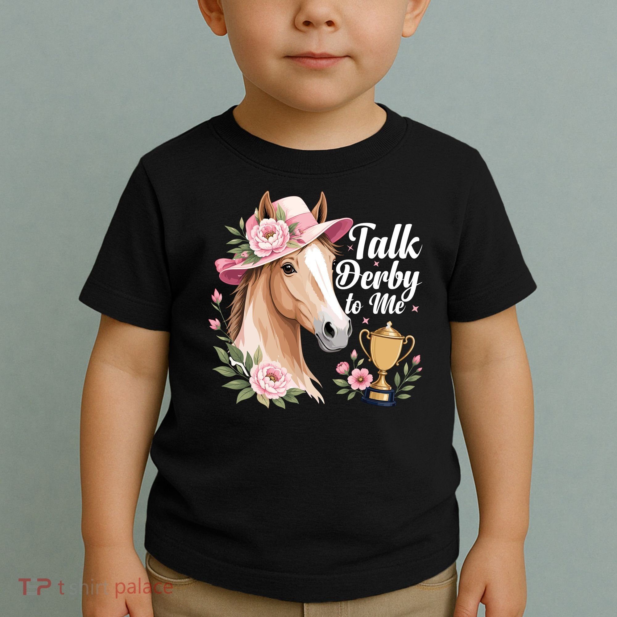 Talk Derby To Me Funny Horse Racing Meme Toddler T-Shirt