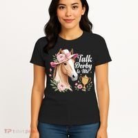 Talk Derby To Me Funny Horse Racing Meme Women's T-Shirt thumb 4