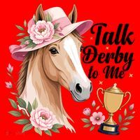 Talk Derby To Me Funny Horse Racing Meme Santa Hat thumb 1