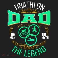 Triathlon Dad The The Myth The Legend Gift Beanie thumb 2