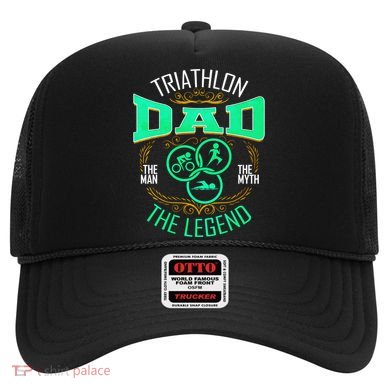 Triathlon Dad The The Myth The Legend Gift Hat