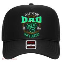 Triathlon Dad The The Myth The Legend Gift Hat thumb 0