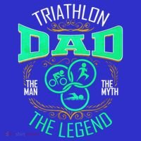 Triathlon Dad The The Myth The Legend Gift Long Sleeve Shirt thumb 2