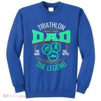 Triathlon Dad The The Myth The Legend Gift Sweatshirt thumb 0