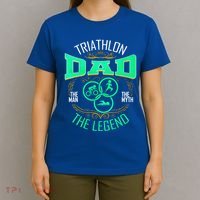 Triathlon Dad The The Myth The Legend Gift T-Shirt thumb 4
