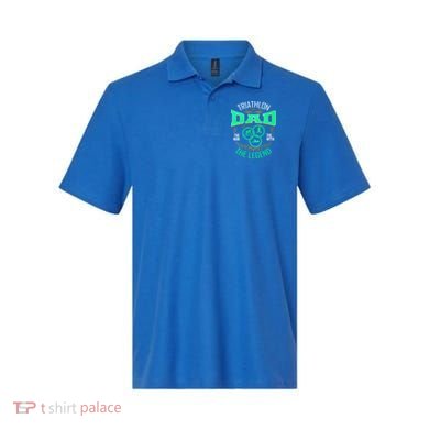 Triathlon Dad The The Myth The Legend Gift Polo
