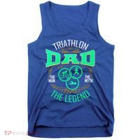 Triathlon Dad The The Myth The Legend Gift Tank Top thumb 0