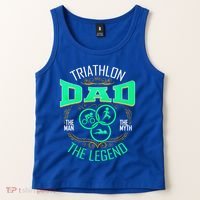 Triathlon Dad The The Myth The Legend Gift Tank Top thumb 2