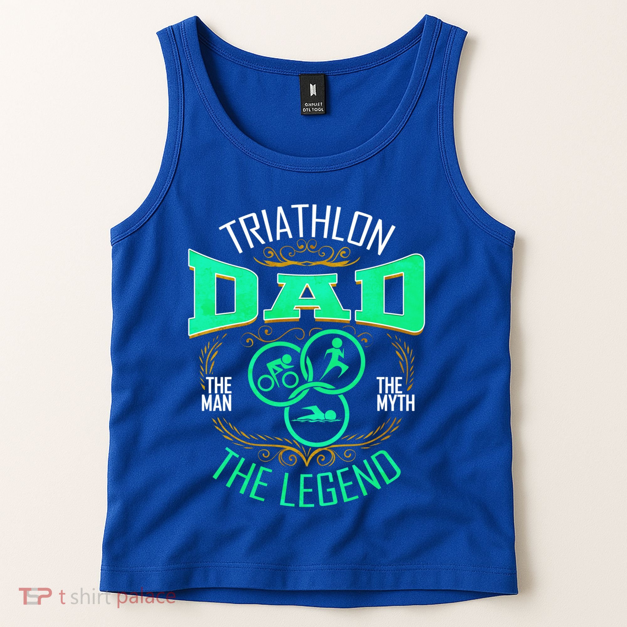 Triathlon Dad The The Myth The Legend Gift Tank Top