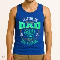 Triathlon Dad The The Myth The Legend Gift Tank Top thumb 3
